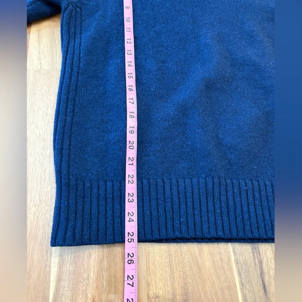 Sz M Country Road Men's Dark Blue Navy Crewneck Heavy Sweater 100% Lambswool